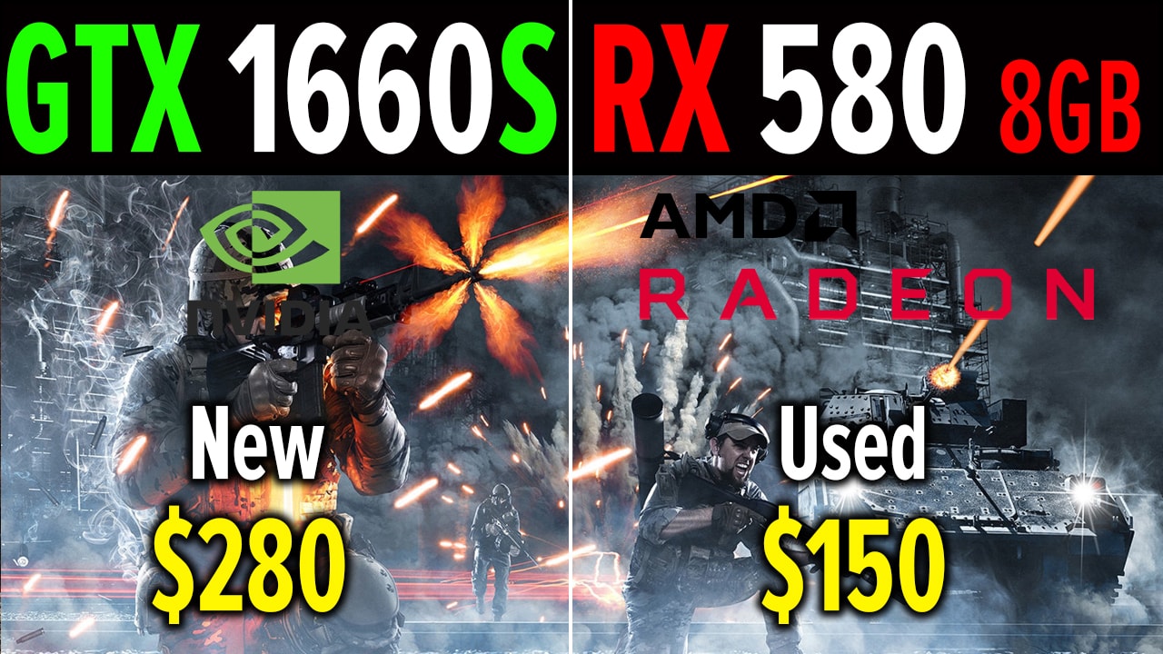 GTX 1660 super vs RX 580