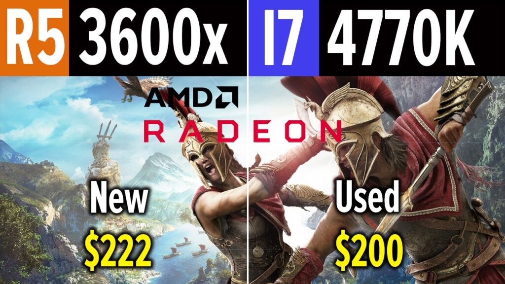 R5 3600x vs 4770k