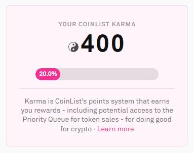 400 points karma