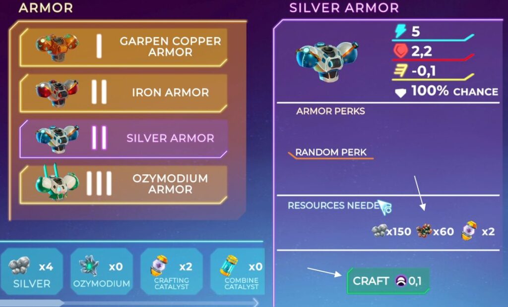 Craft NFT in Mines of Dalarnia