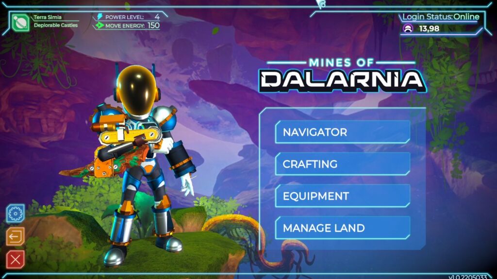Регистрация в игре Mines Of Dalarnia