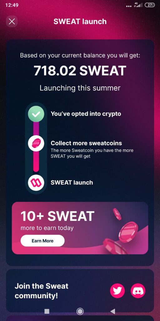 SWEAT launch