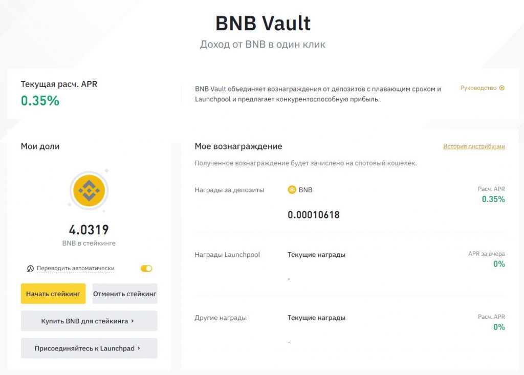 BNB Vault