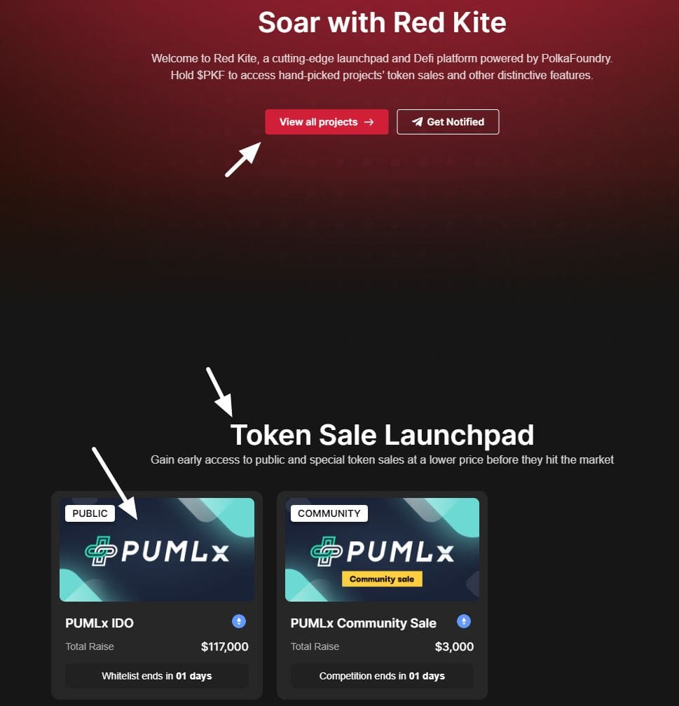 IDO проекты на Red Kite