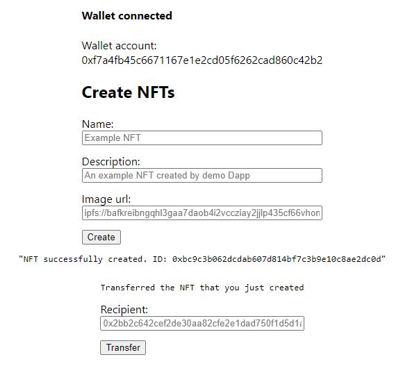 Mint nft перевод