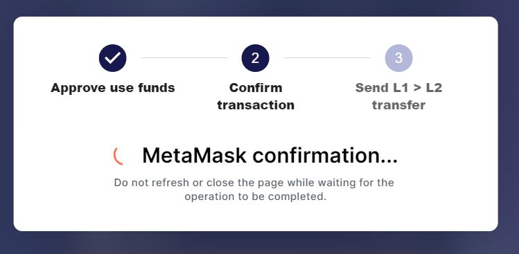 Подтверждаем транзакцию в Metamask