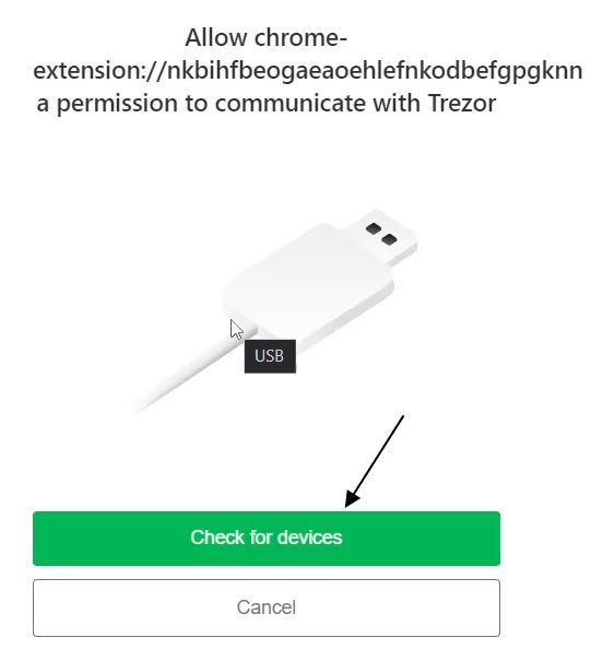 Натискаємо Check for devices