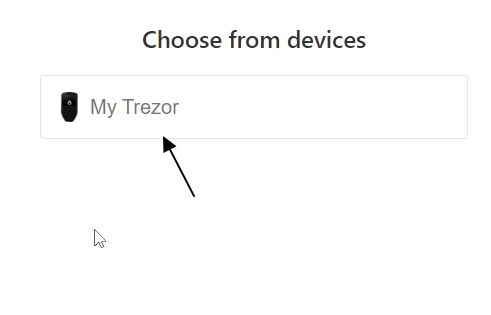 Вибираємо Trezor