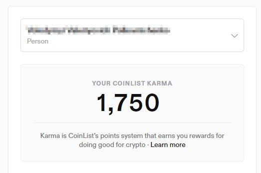 Прокачиваем карму (Karma) на Coinlist