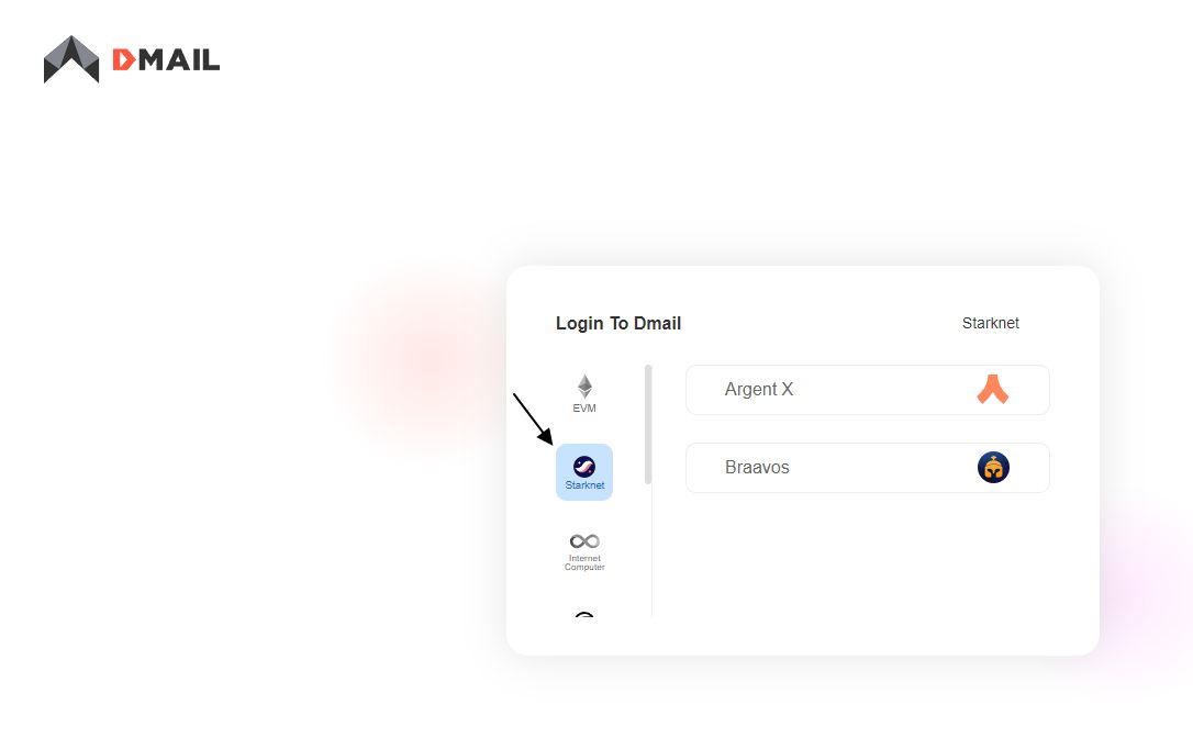 Dmail у мережі Starknet