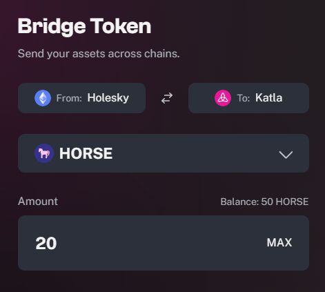 Bridge HORSE to Katla