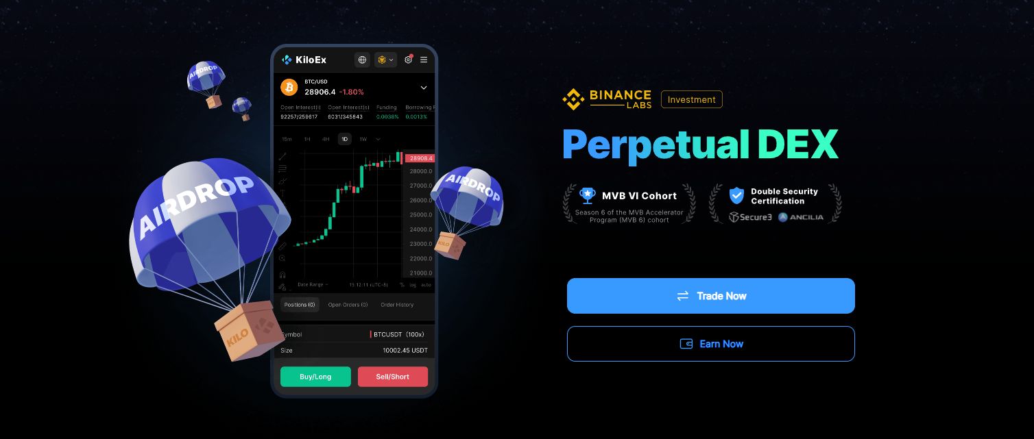 KiloEx: торгуем и получаем дроп