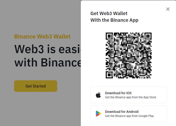 Регистрируем Binance Web3 Wallet