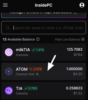 стейкинг ATOM