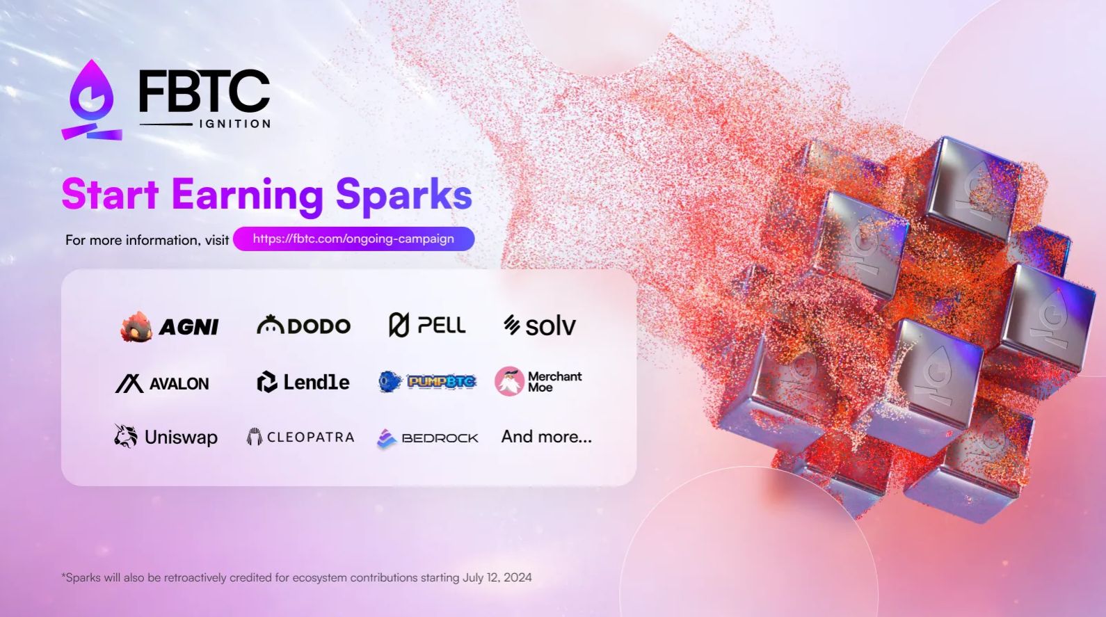 Распределение Spark за стейкинг FBTC