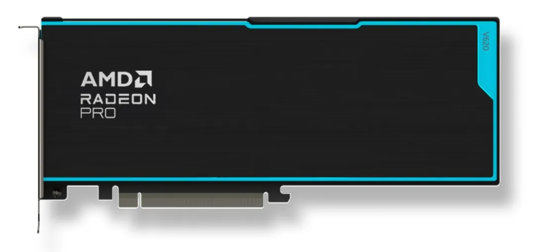 Radeon Pro V620 — пассивная серверная карта без вентилятора