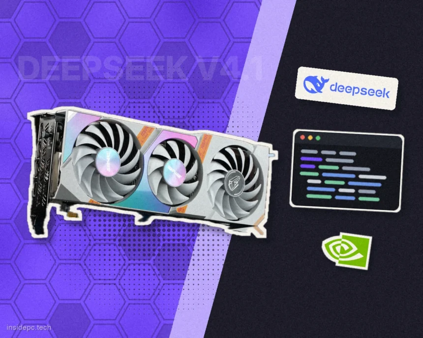 DeepSeek V4.1 Flash на домашнем ПК: 64 ГБ RAM, одна видеокарта и 265 ГБ SSD